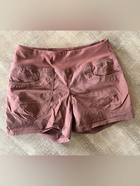 prAna Kanab Climbing Shorts Women’s Medium in Rusty Burgundy